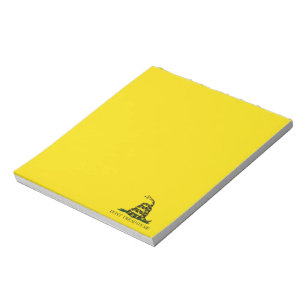 Don't Tread on Me Gadsden flag Notepad