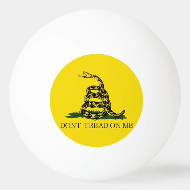 Don't Tread on Me Gadsden flag Ping Pong Ball (Front)