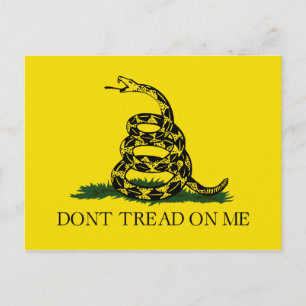 Don't Tread on Me Gadsden flag Postcard