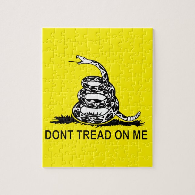 Dont Tread On Me Gadsden Flag Series Jigsaw Puzzle (Vertical)