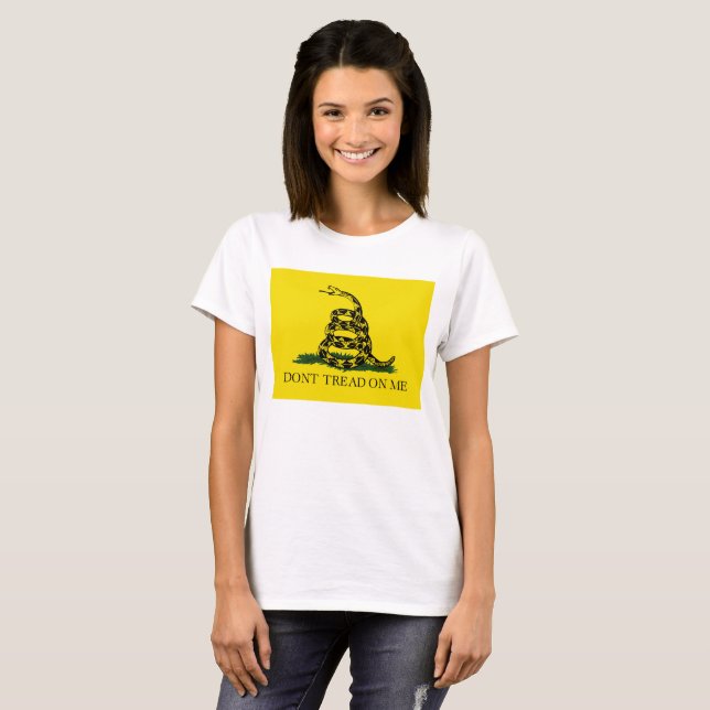 Don't Tread on Me Gadsden flag T-Shirt (Front Full)
