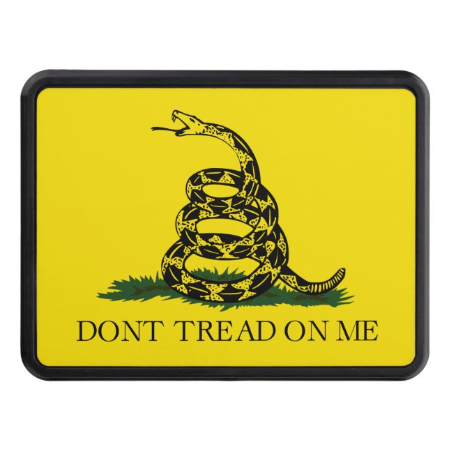 Don't Tread on Me Gadsden flag Trailer Hitch Cover (Front)