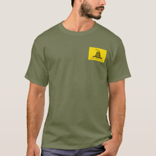 Don't tread on me Gadsden Flag YELLOW KHAKI T-Shirt