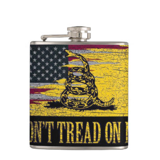 Dont Tread On Me Hip Flask