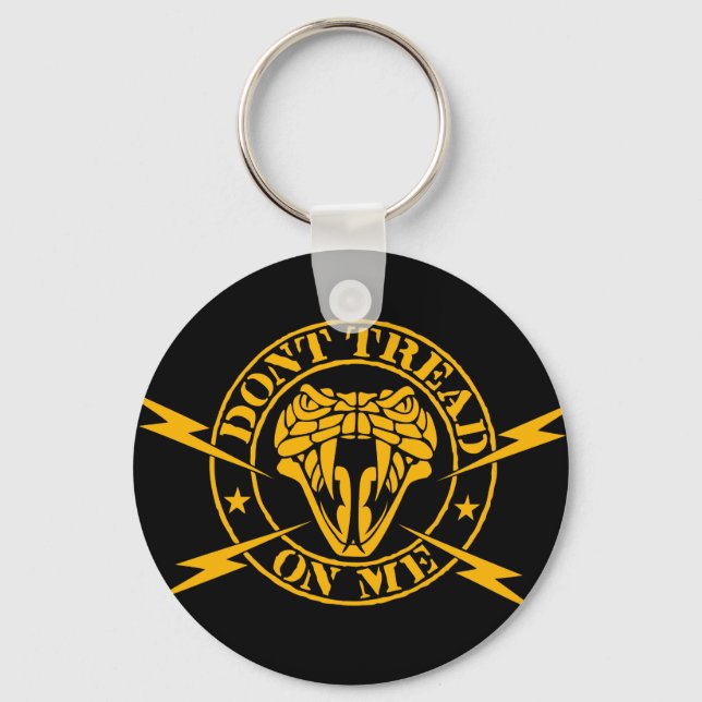 dont tread on me keychain (Front)