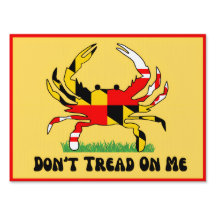 Don't Tread on Me - MD Crab - Yard Sign