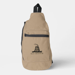 Don't Tread On Me Military Tan Sling Bag