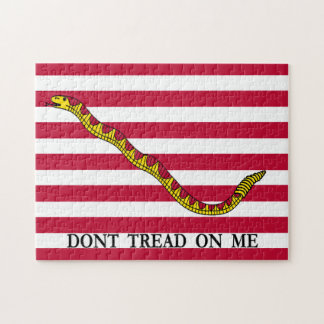 Don't Tread On Me - Navy Jack Flag Jigsaw Puzzle