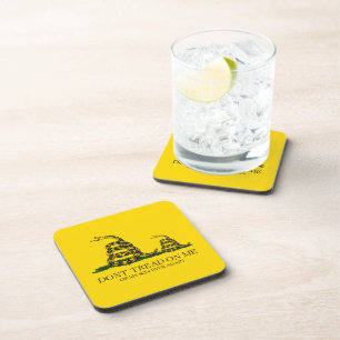 Don't Tread on Me or My Son Gadsden Flag Meme Coaster