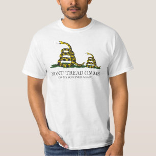 Don't Tread on Me or My Son Gadsden Flag Meme T-Shirt