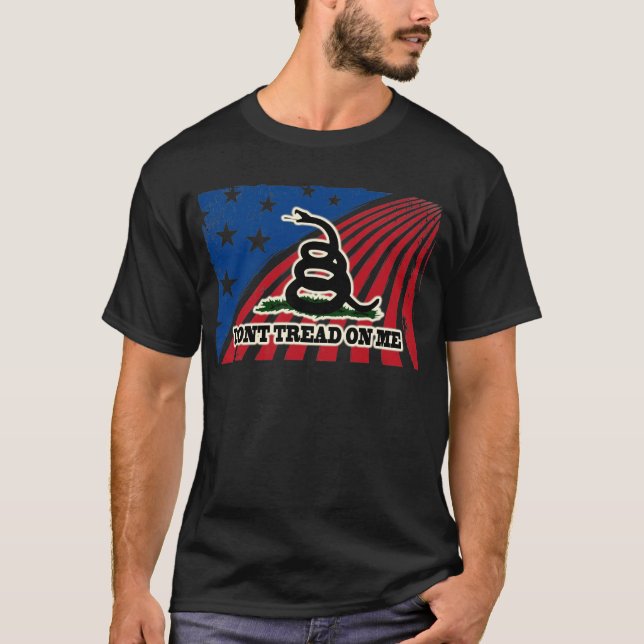 Don't Tread on Me Patriotic T-Shirt (Front)