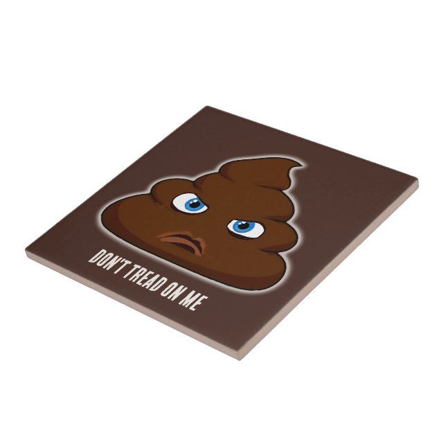 Don't Tread On Me Poo Tile (Side)
