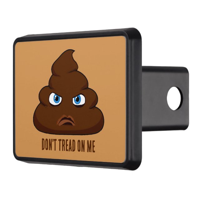 Don't Tread On Me Poo Trailer Hitch Cover (Left)
