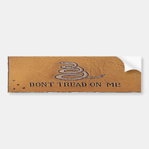 dont tread on me rectangle bumper sticker