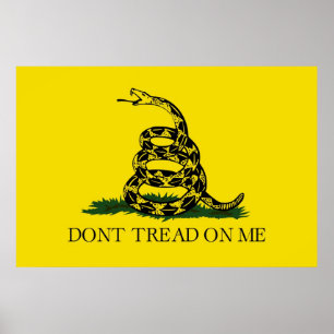 Dont Tread On Me Revolutionary War Gadsden Flag Poster