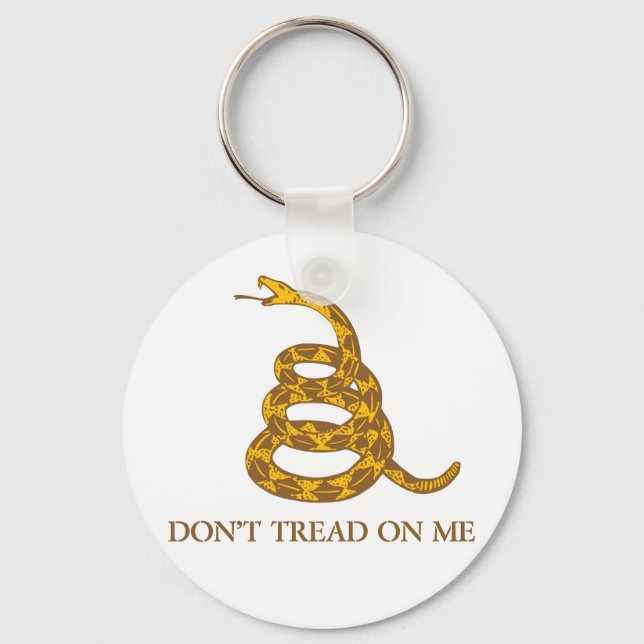 Don't Tread on Me Snake Keychain (Front)