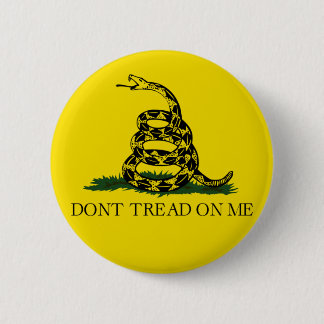 DONT TREAD ON ME, The Gadsden Flag 2 Inch Round Button