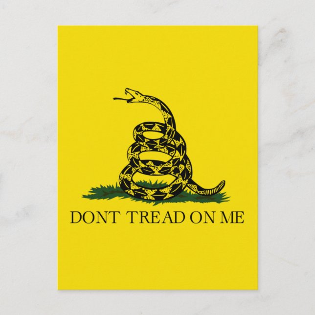 DONT TREAD ON ME, The Gadsden Flag Postcard (Front)