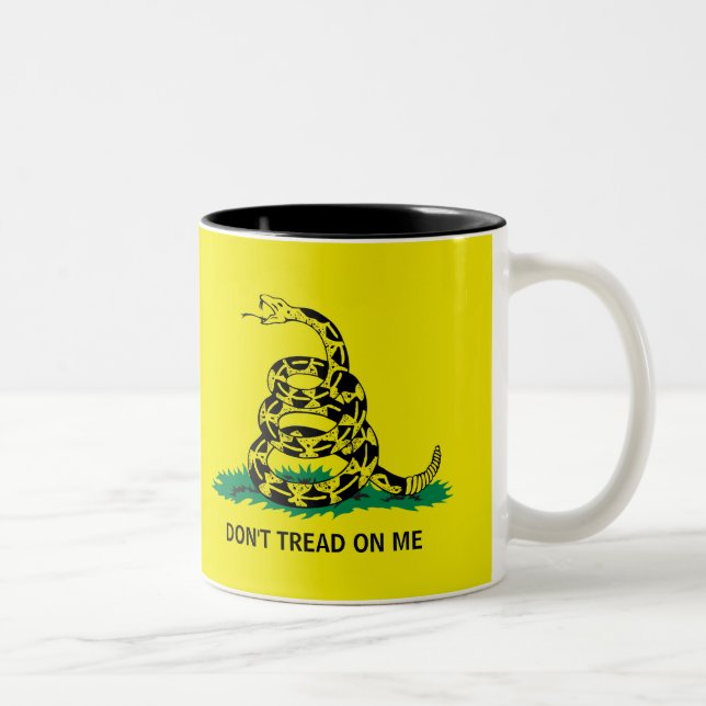 DON'T TREAD ON ME Two-Tone COFFEE MUG (Right)