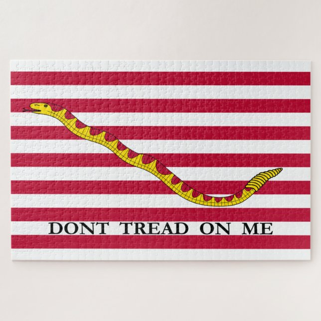 Don't Tread on Me US Naval Jack Jigsaw Puzzle (Horizontal)