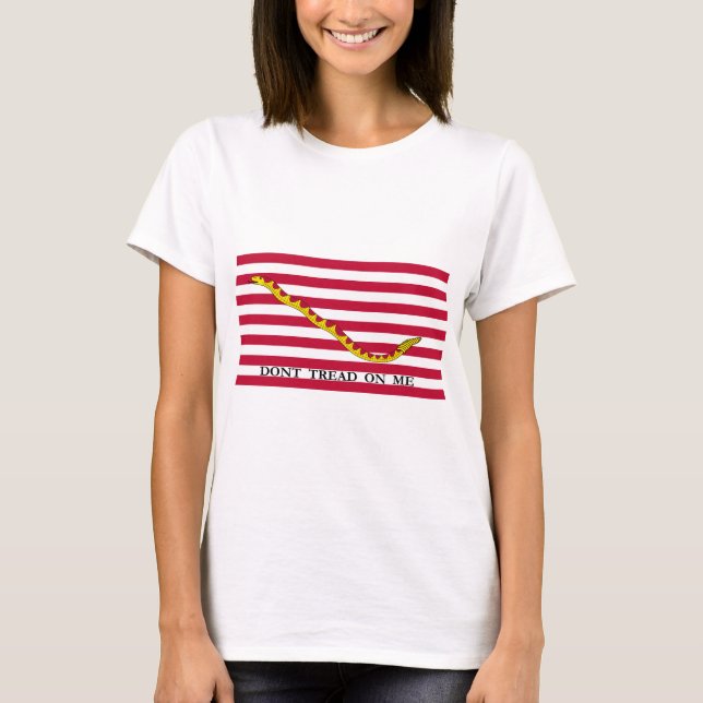 Don't Tread on Me US Naval Jack T-Shirt (Front)