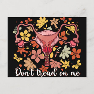 Don't Tread On Me Uterus Postcard