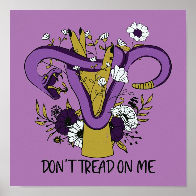 Dont Tread On Me Uterus Poster (Front)