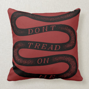 Don't Tread On Me Vintage Gadsden Throw Pillow