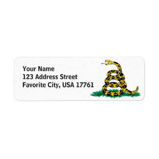 Don't Tread On Me White Address Labels