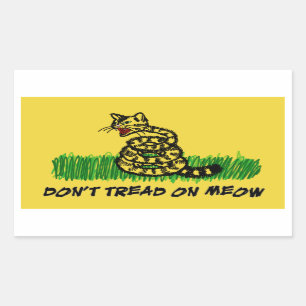 Don't Tread on Meow Sticker