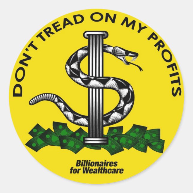 DON'T TREAD ON MY PROFITS STICKER (Front)