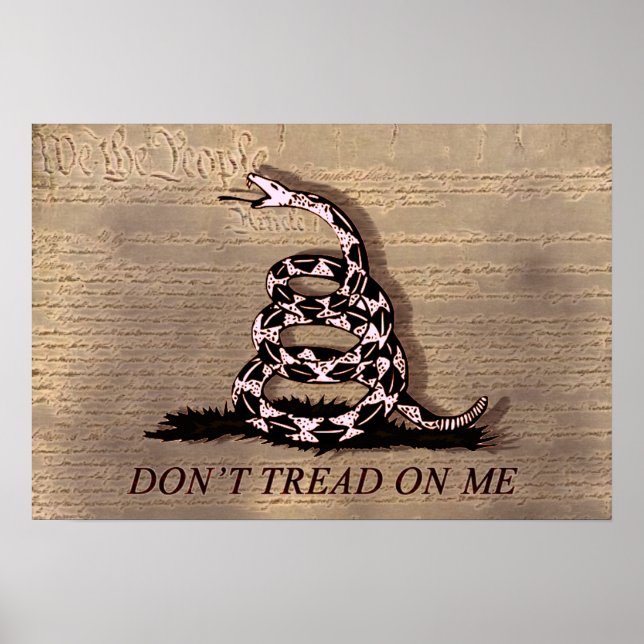 Don't Tread On Poster (Front)