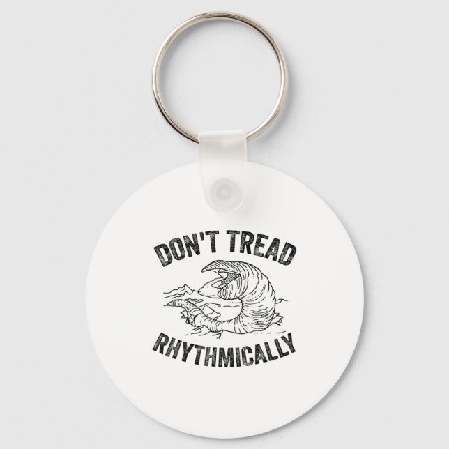 Don't Tread Rhythmically Apparel For Men Women  Keychain (Front)