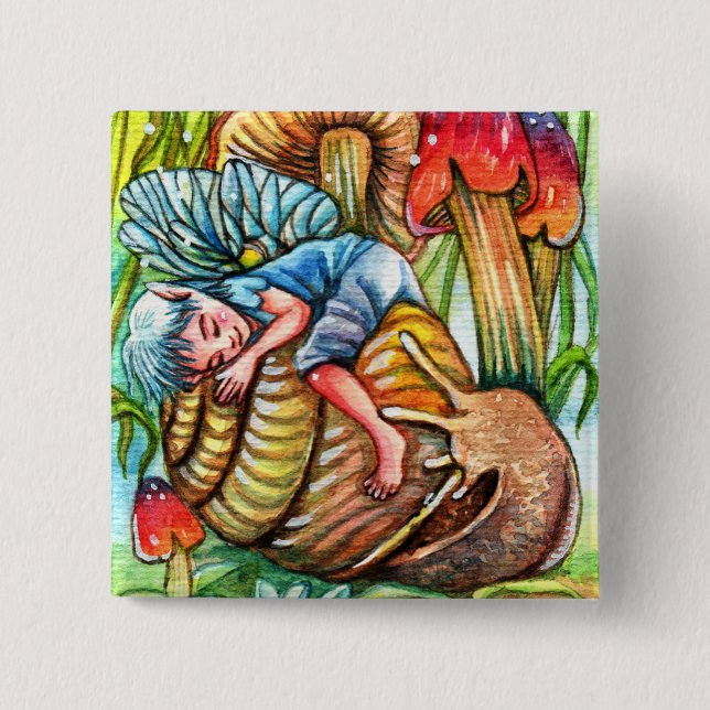 Don't Wake Me Up 2 Inch Square Button (Front)