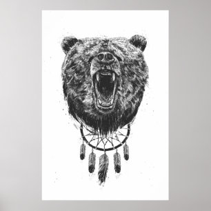 Don't wake the bear poster