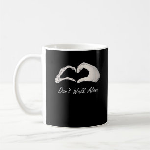 Don't Walk - White Classic - Skeleton Hands Hearts Coffee Mug