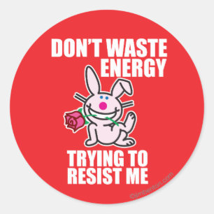 Don't Waste Energy Classic Round Sticker