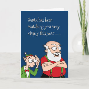 Don't Waste Santa's Time Holiday Card
