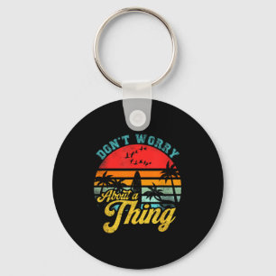 Don't Worry About A Thing Jamaican Rasta Reggae Fu Keychain