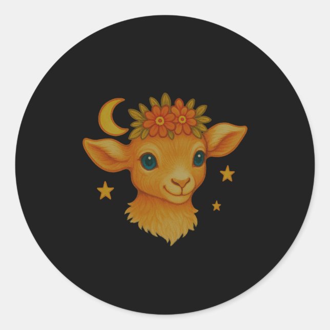 Dont Worry Baa Happy Baby And Childrens Infant  Classic Round Sticker (Front)