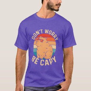 Dont Worry Be Capy Capybara Animal Lover boy T-Shirt