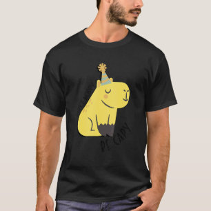 Don't Worry Be Capy   Happy Capybara Motivational  T-Shirt