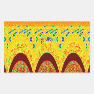 Don't Worry Be Happy Art Print Design Sticker