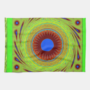 Don't Worry Be Happy Art Print Kitchen Towel