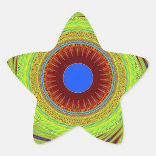 Don't Worry Be Happy Art Print Star Sticker