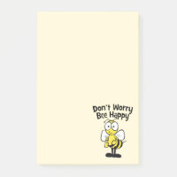 Don't Worry Be Happy Bee | Cute Bumble Bee Yellow