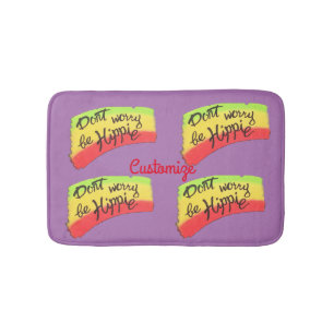 Don't Worry Be Hippie Thunder_Cove Bath Mat