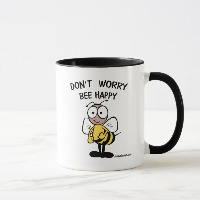 Don't Worry Bee Happy Mug (Right)