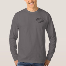 Don't Worry Henley Shirt w/Steel Cross