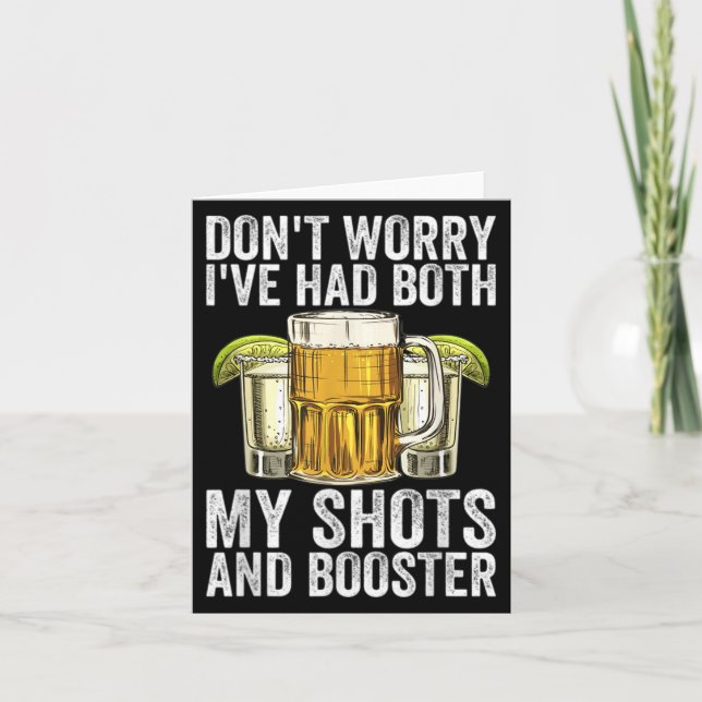 Don't Worry I've Had Both My Shots And Booster Fun Card (Front)